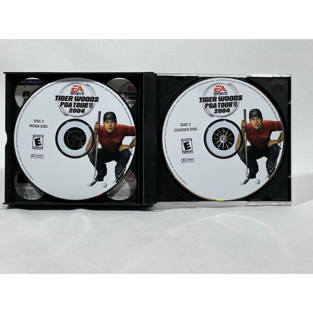 Tiger Woods PGA Tour 2004 PS2 Game Complete Tested Retro Toycore Golf Sports